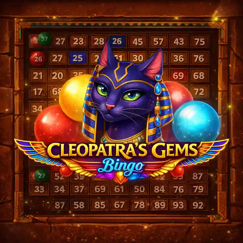 Cleopatra's Gems Bingo Title Screen